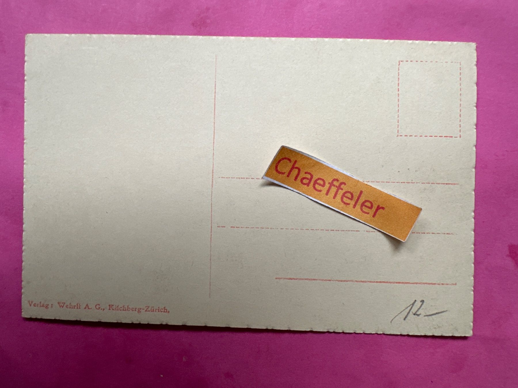 Cartoline postali: 23478 Disentis – Usato da Zürich venduto da Chaeffeler 1