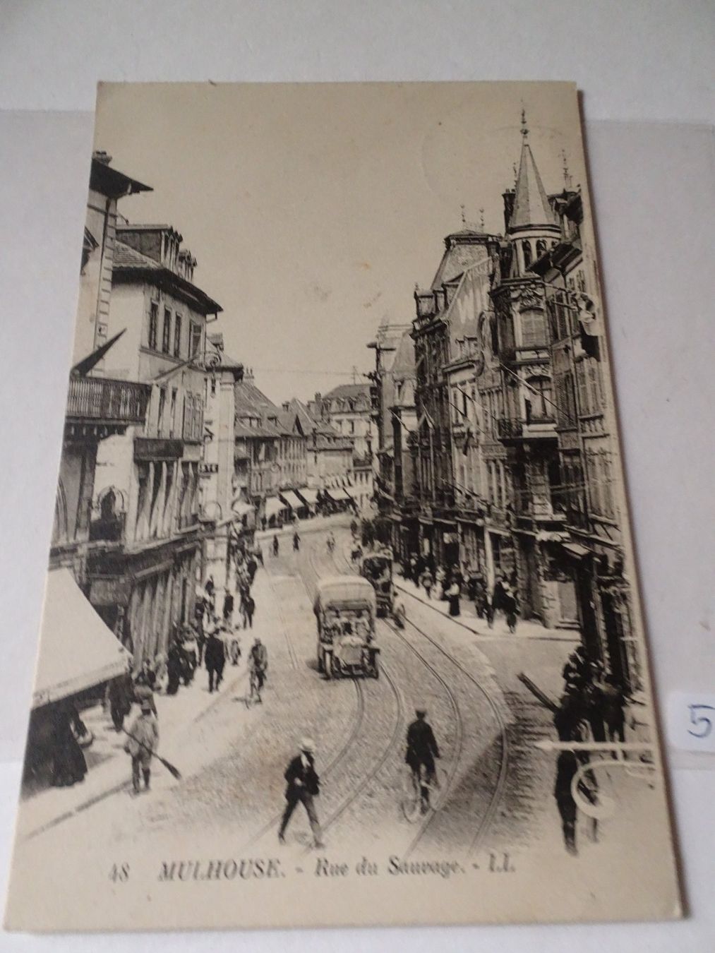 Cartoline postali: AK MULHOUSE RUE DU SAUVAGE 1922 – Usato da Schönenwerd venduto da schnitzunddrunter