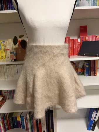 H&M Edition Mohair-Wollrock XS – Creme/Beige – Neu🍂🍁