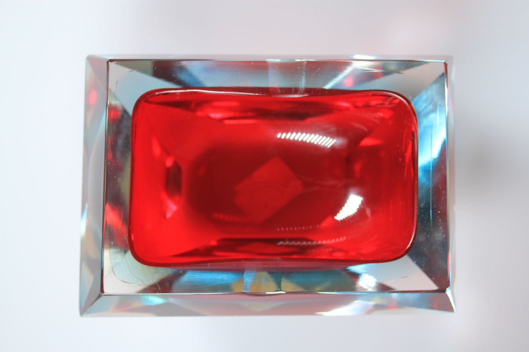 Murano Aschenbecher: Murano Sommerso Glas Aschenbecher – Gebraucht aus Basel von IRMAundFRED 5