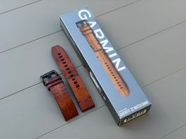 Garmin QuickFit 22 mm – bracelet cuir marron