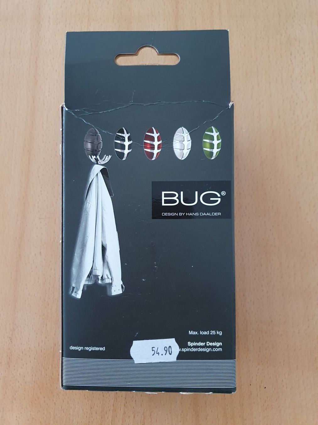 Guardaroba: Design - Kleiderhaken BUG SPINDER - 2 STÜCK – Nuovo e nell'imballaggio originale da Gettnau venduto da Kohchang 1