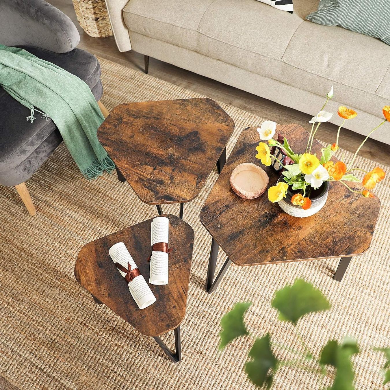 Tische: Couchtisch, Beistelltisch, 3er Set – Neu (gemäss Beschreibung) aus Sins von Taschending 6