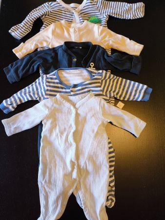 Set Baby Pyjama Grösse 50-56, 0-2 Monate