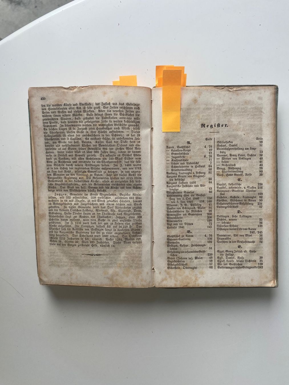 Libri: 1844 Geschichtsbuch Gemeinden Kt. Aargau – Usato da Langendorf venduto da Antik-Samariter 5