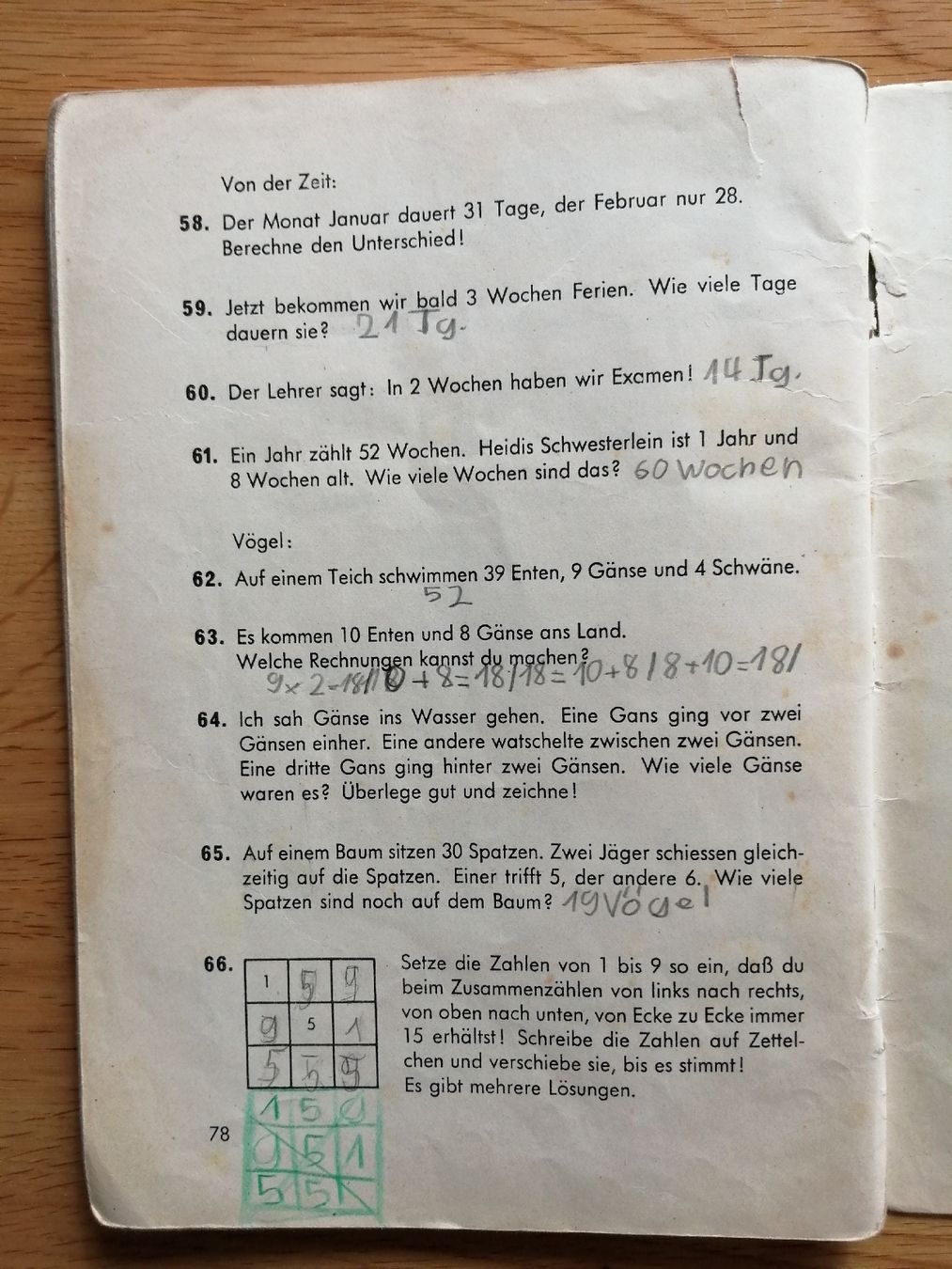 Bücher: Altes Rechenbuch Primarschule Kanton Luzern 2. Sj. – Gebraucht aus Honau von holunder3 6