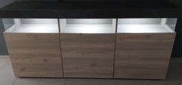 Sideboard mit Beleuchtung Holzoptik gebraucht 