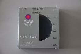 B+W 43mm Graufilter ND 3.0 (1000x) F-PRO Digital