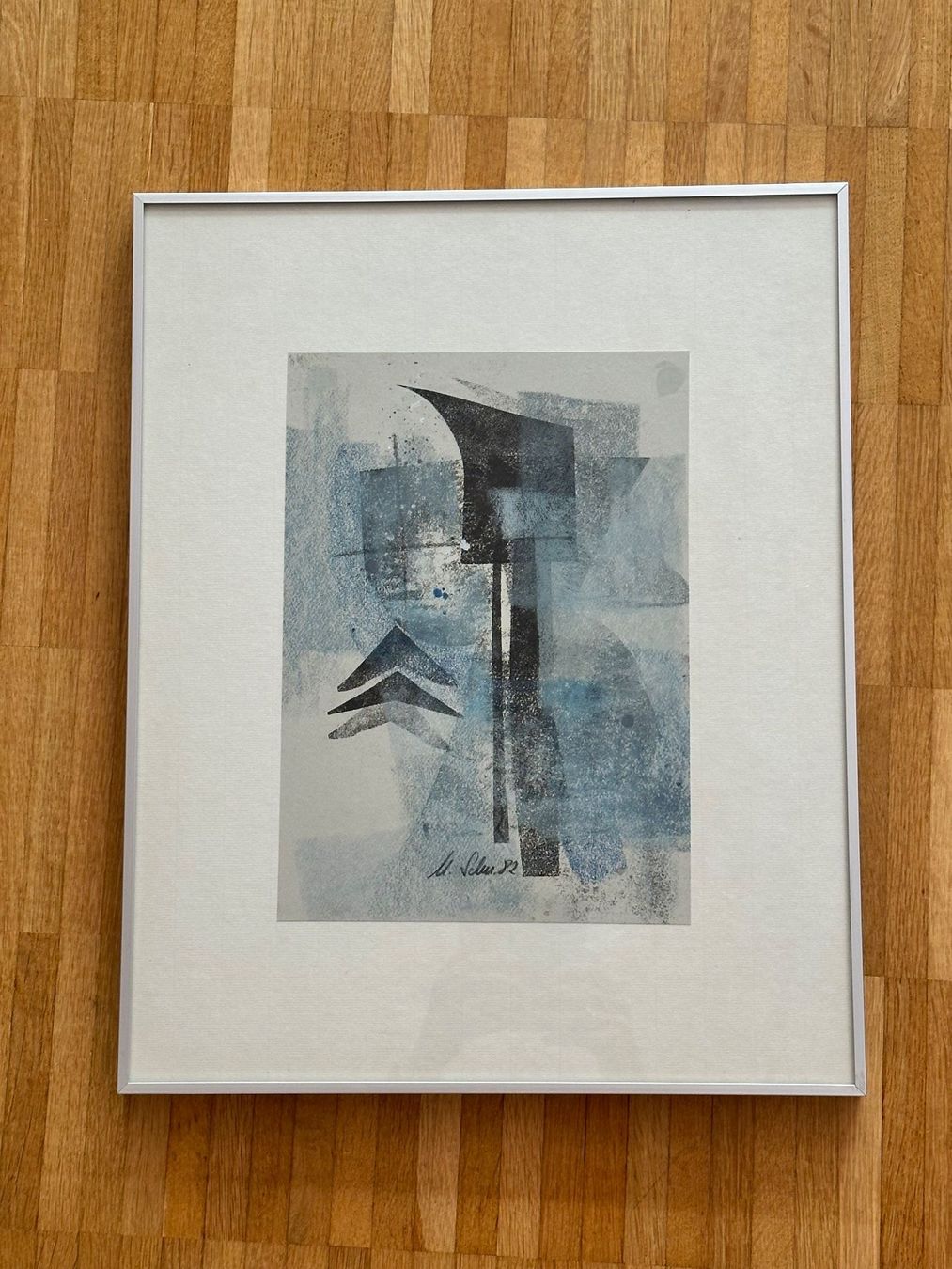 Foto & Immagini: Abstraktes Kunstwerk 1982 gerahmt – Usato da Bülach venduto da Jubet
