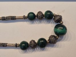 Kette Malachit Vintage 47g Halskette Unikat Jordanien