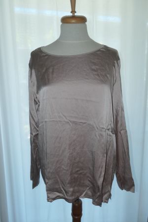 Oscalito Langarmshirt Grösse 5 Seide Taupe Neu