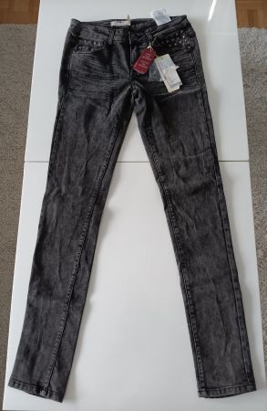 Damen Jeans Skinny + Low Waist Gr. 27