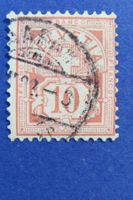 10 Rp.Ziffer Nr.55, Form A, weisses Papier - SBK: 95.-.