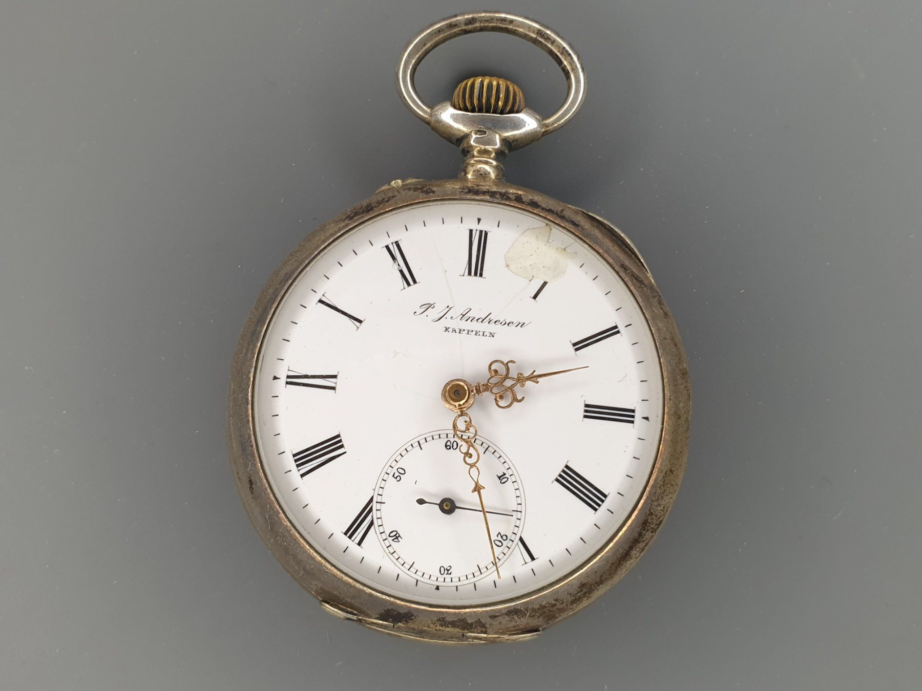 Orologi: Silberne Taschenuhr - 47mm – Usato da Neyruz FR venduto da Flyback