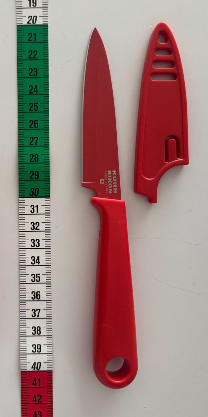 Kuhn Coltelli da cucina: Kuhn Rikon Küchenmesser, rot – Usato da Winterthur venduto da YaV 1