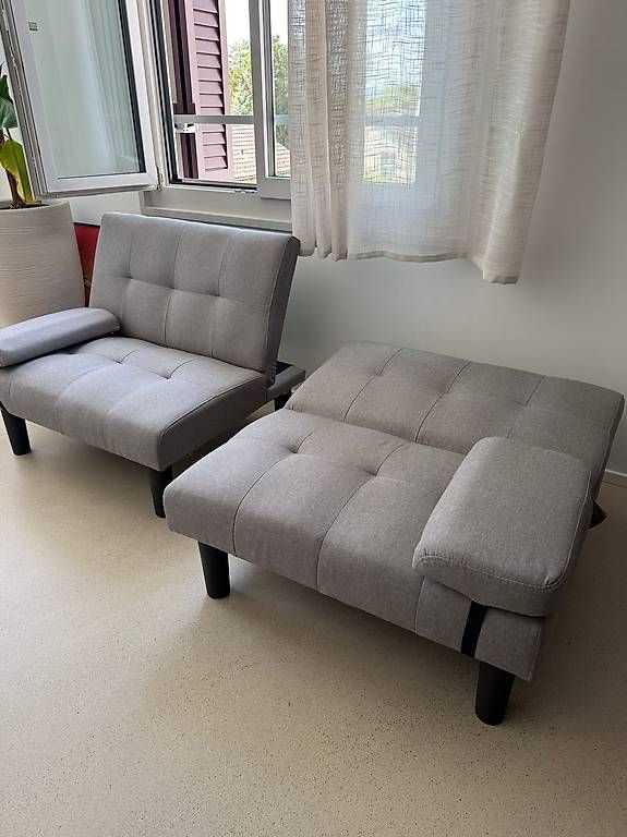 Sofas: Schlafsofa hell grau / Sofa bed light grey – D'occasion à Zürich par bar_nm8c 1