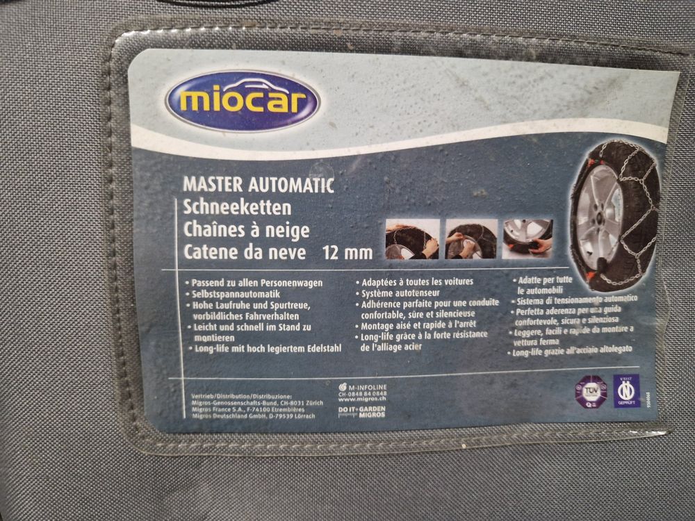 Catene da neve: Miocar Schneeketten MASTER AUTOMATIC - 12 mm - unbenutzt – Usato da Schaffhausen venduto da thugNme 1