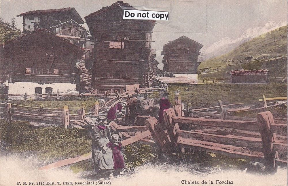 La Forclaz Vs Chalets Animée En 1900 Kaufen Auf Ricardo 