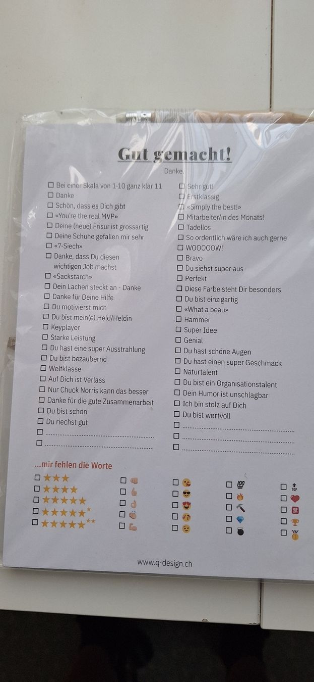 Schreibblöcke: Notizblock A5 "gut gemacht" – Neu und originalverpackt aus Schwyz von cla_8w6t