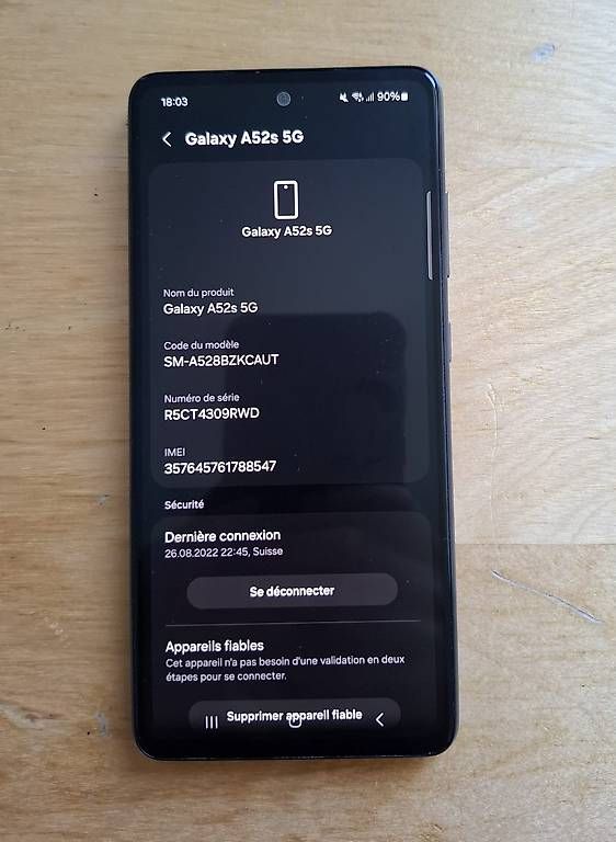 Telefoni cellulari / Smartphones: Samsung A52s 5G – Usato da Montagny-la-Ville venduto da sar_gx5n 3