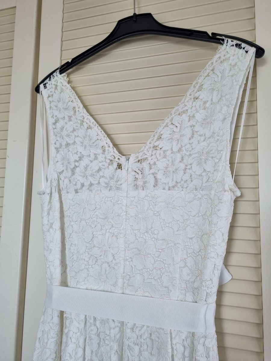 C&A Vestiti: Weisses Maxikleid, Brautkleid, Jugendfestkkeid, Gr. M – Nuovo (secondo la descrizione) da Bözberg venduto da RosmarieOb 3