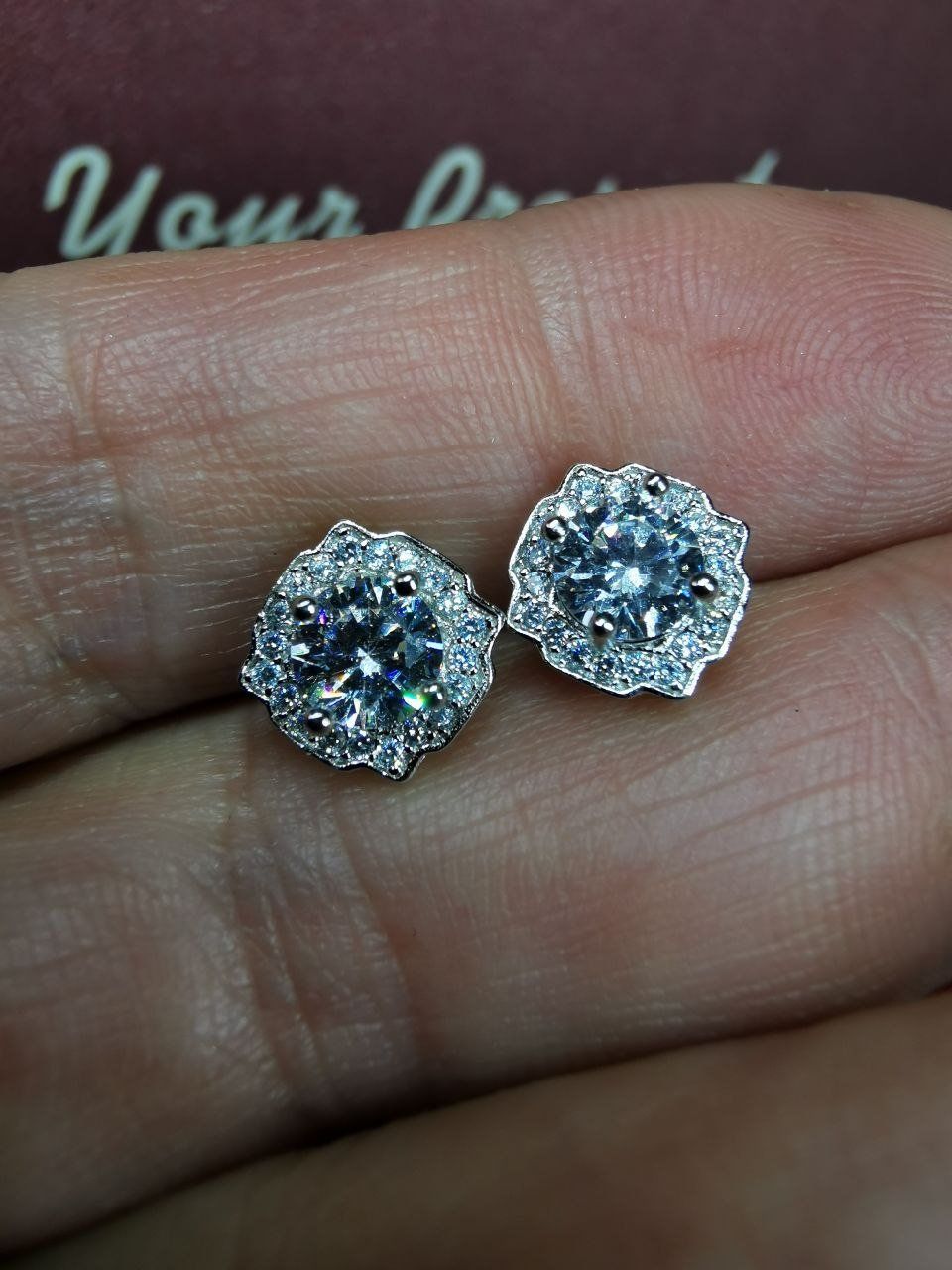 Orecchini pendenti & Orecchini a lobo: Boucles d'oreille argent avec zircons – Nuovo e nell'imballaggio originale da Reconvilier venduto da Tsma67 7