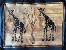 Bananenblatt-Kollagen, Handwerkskunst aus Afrika