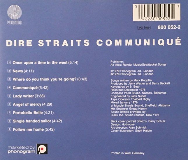 CD: Dire Straits – Communiqué – Usato da Grüningen venduto da azulverde 1