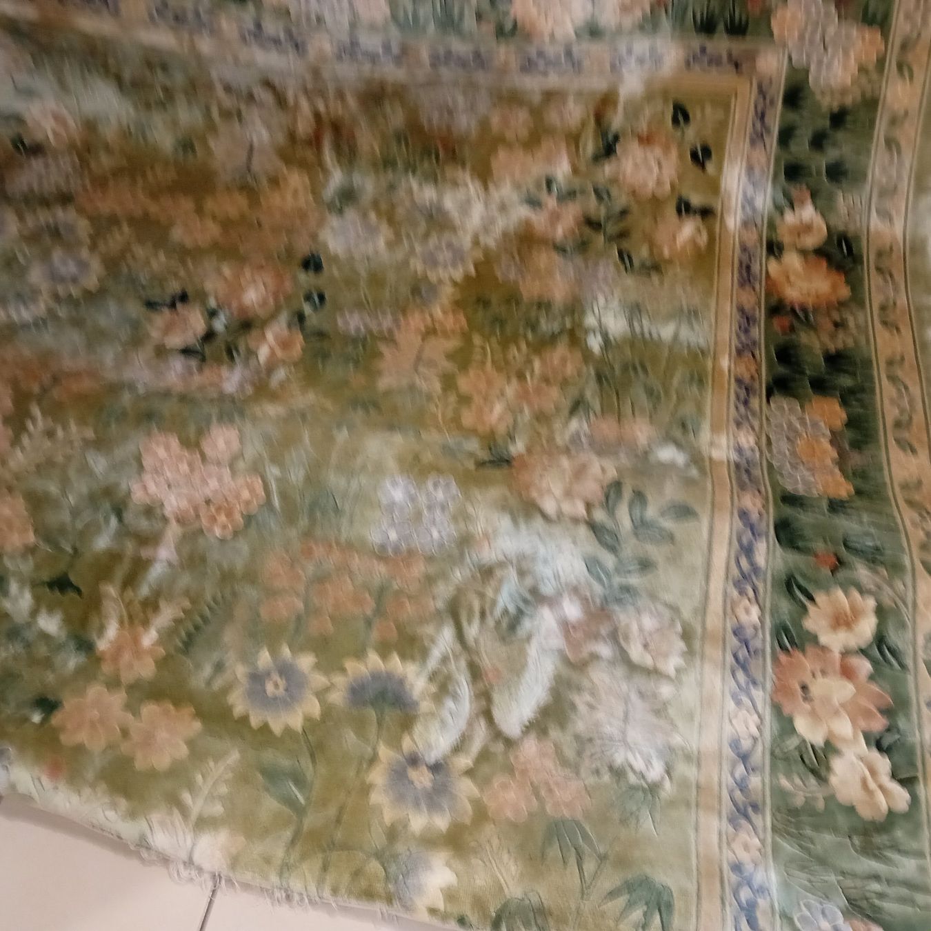 Teppiche: Orientteppich Blumenmuster grün beige gebraucht – Gebraucht aus Dallenwil von SeMiFi 2
