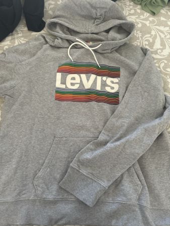 Sweat à capuche Levi's gris taille XL 