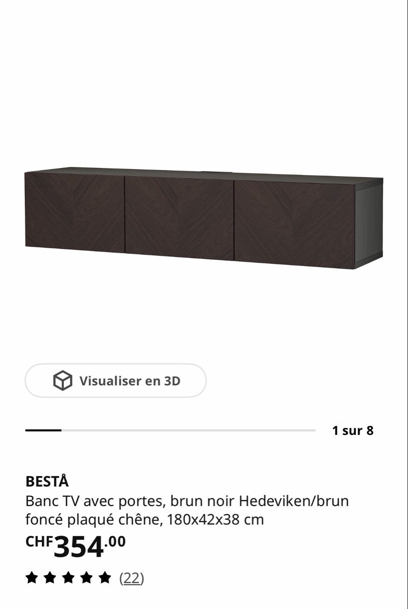 Ikea Mobili TV: Besta Meuble TV 180cm – Usato da Oron-la-Ville venduto da ale_5v2b 2