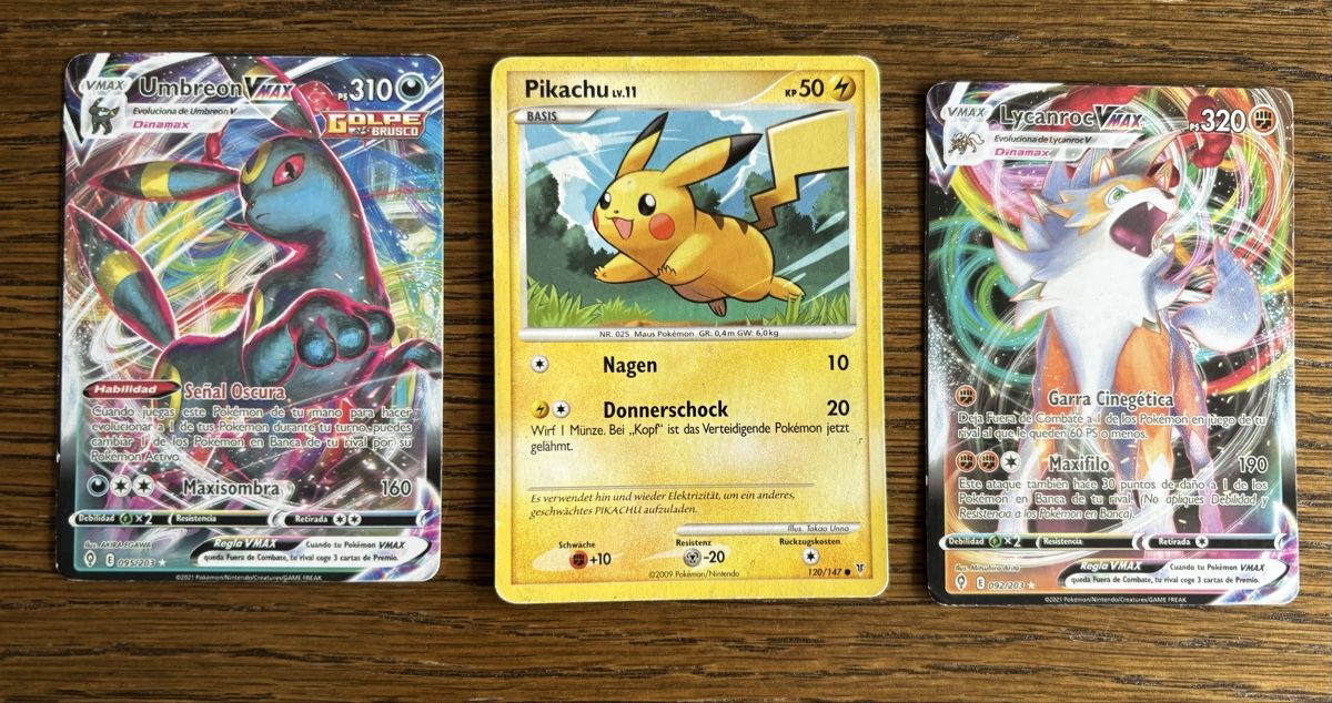 Pokémon Sammelbilder & Trading cards: 3 Pokémon Karten – Gebraucht aus Berg TG von Bauz81