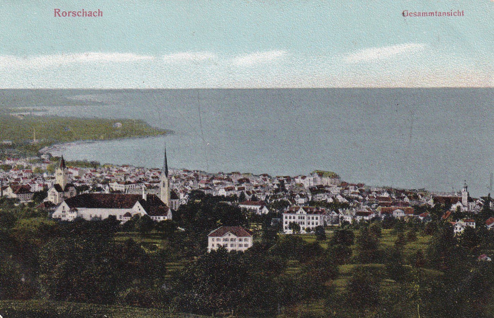 Cartes postales: Rorschach Gesammtansicht – D'occasion à Cormoret par Pascalll2001