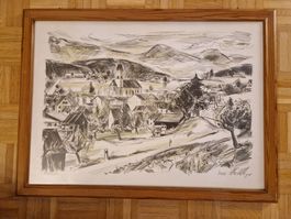 Lithographie Jost Blöchliger Sammlerstück
