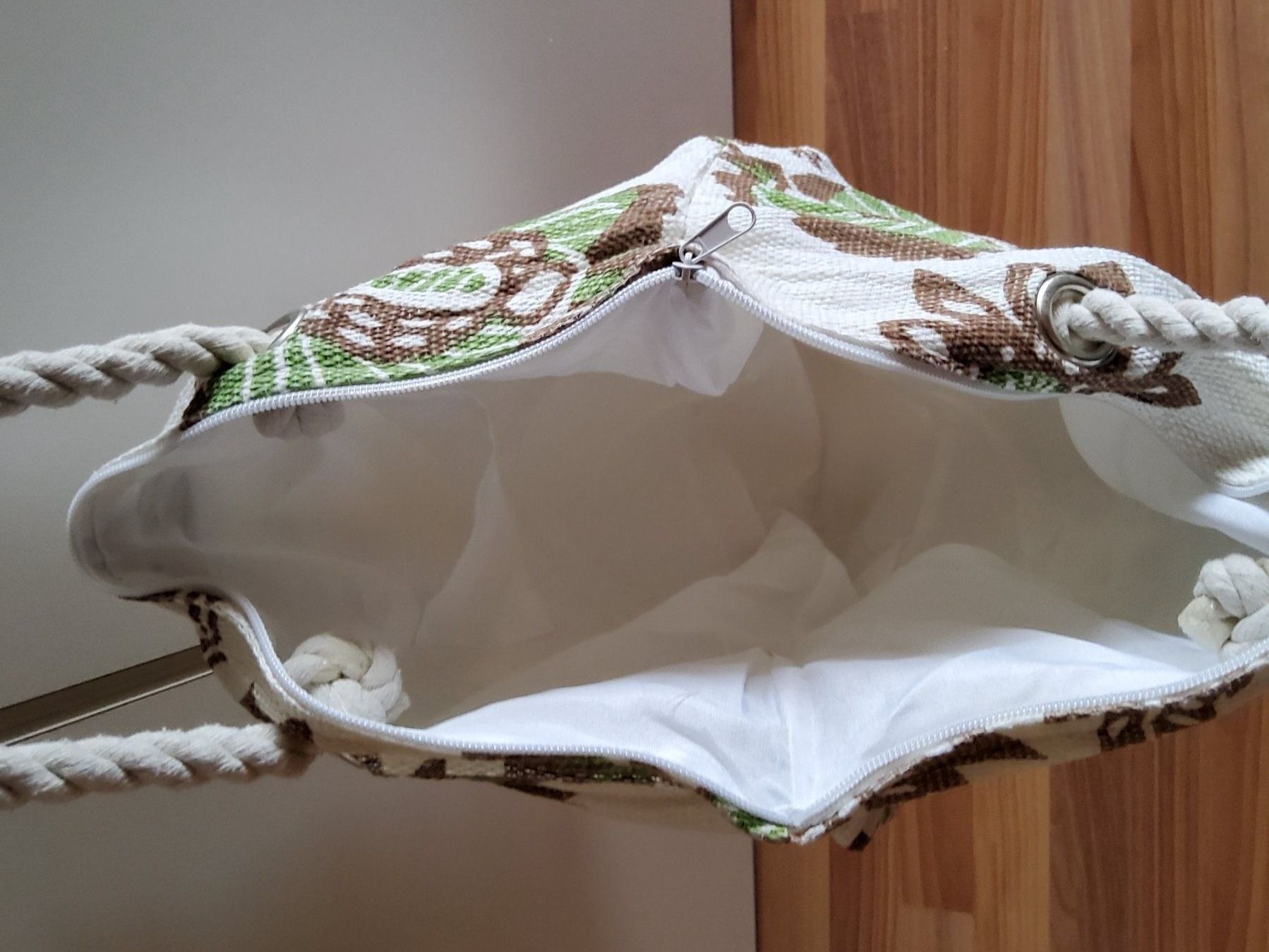 Borse da donna: Handtasche / Einkaufstasche beigfarbig mit Kordel – Nuovo (secondo la descrizione) da Villnachern venduto da RicardoMary 2
