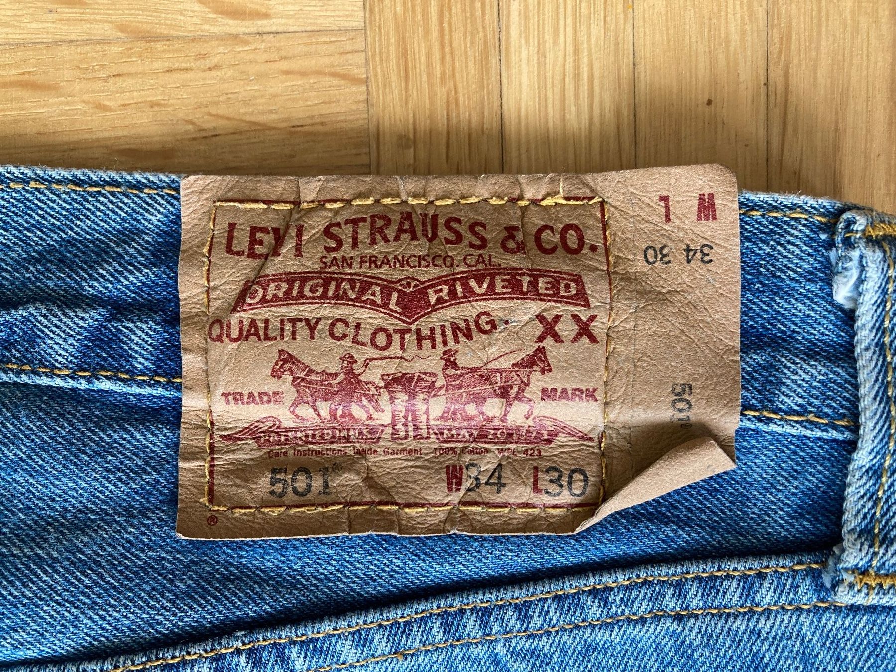 Levi's Jeans: Levis Jeans 501, W34 / L30,  Levi's – Usato da Baden venduto da Yoyo1 4