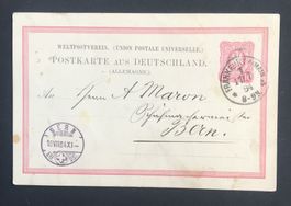 POSTKARTE DEUTSCHLAND 1884
