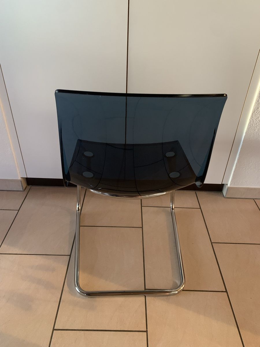 Ikea Sedie: **4 Stühle "Tobias" Ikea blau transparent** – Usato da Ehrendingen venduto da Anni_89 4