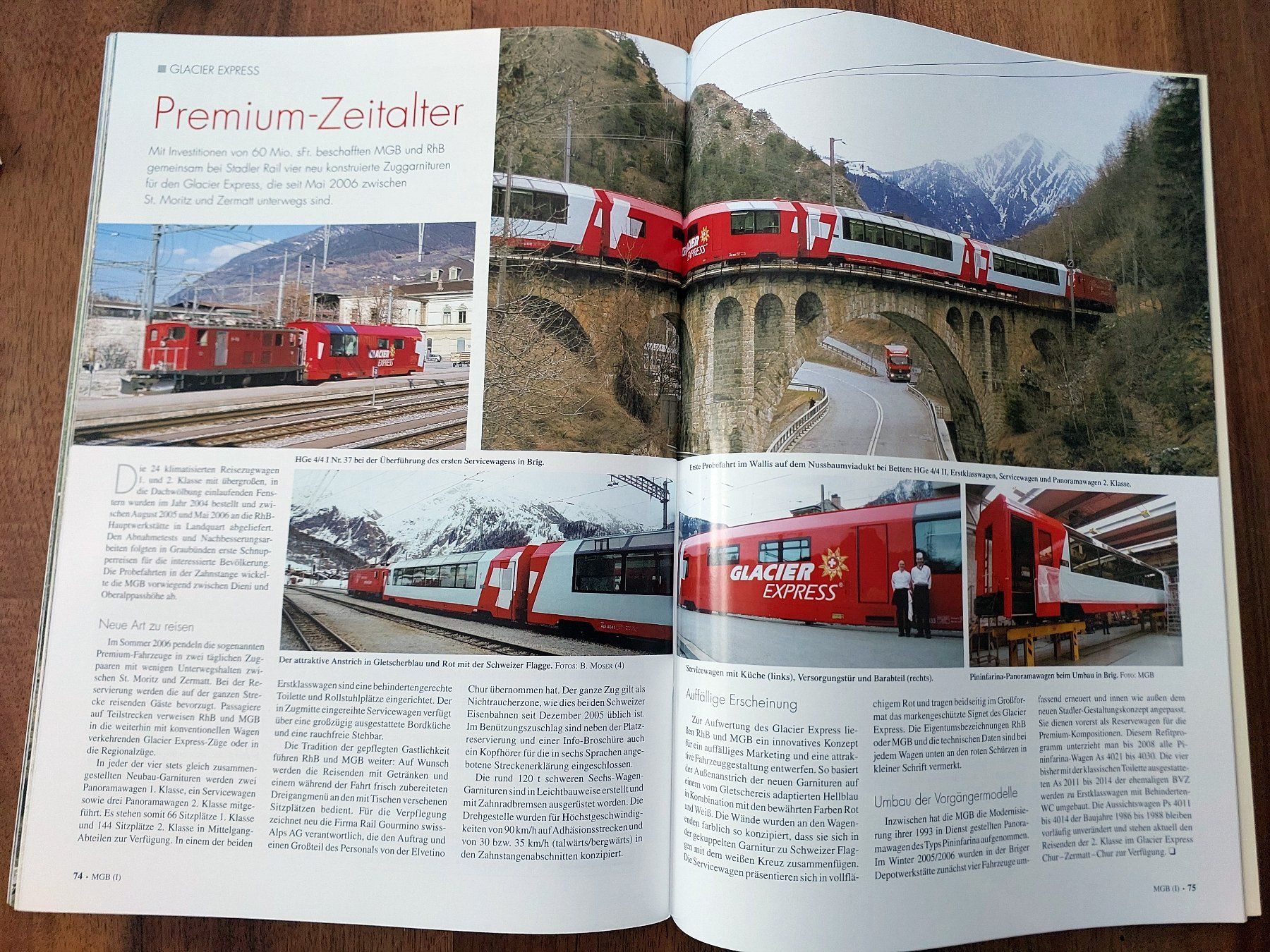 Riviste & Magazine: Eisenbahn Journal  - MGB Matterhorn Gotthard Bahn – Usato da Schönenwerd venduto da Steidi 7