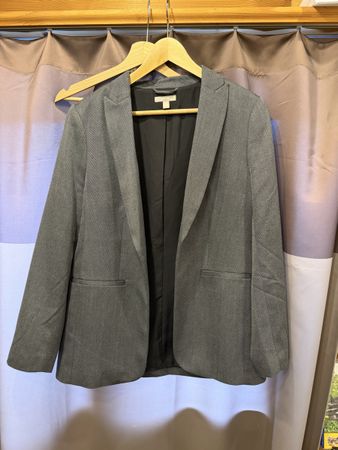 H&M Blazer Grau Herringbone Gr. 40
