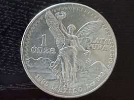 Silbermünze Mexico 1 Uz Silber Liberdad 1985 Mexican Liberty
