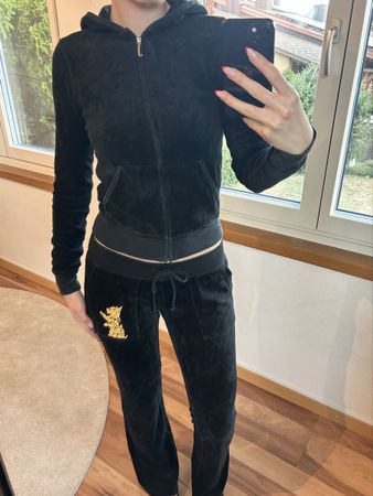 vintage juicy couture FULL tracksuit black  