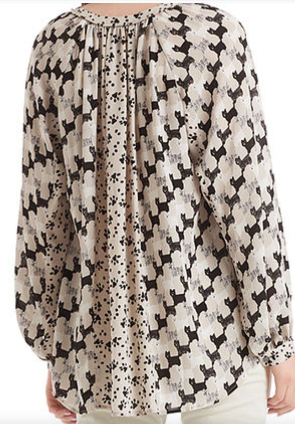Marc Cain Camicette: Marccain Bluse mit Hündchen-Print Gr 38 – Nuovo e nell'imballaggio originale da Volketswil venduto da praxis12 1