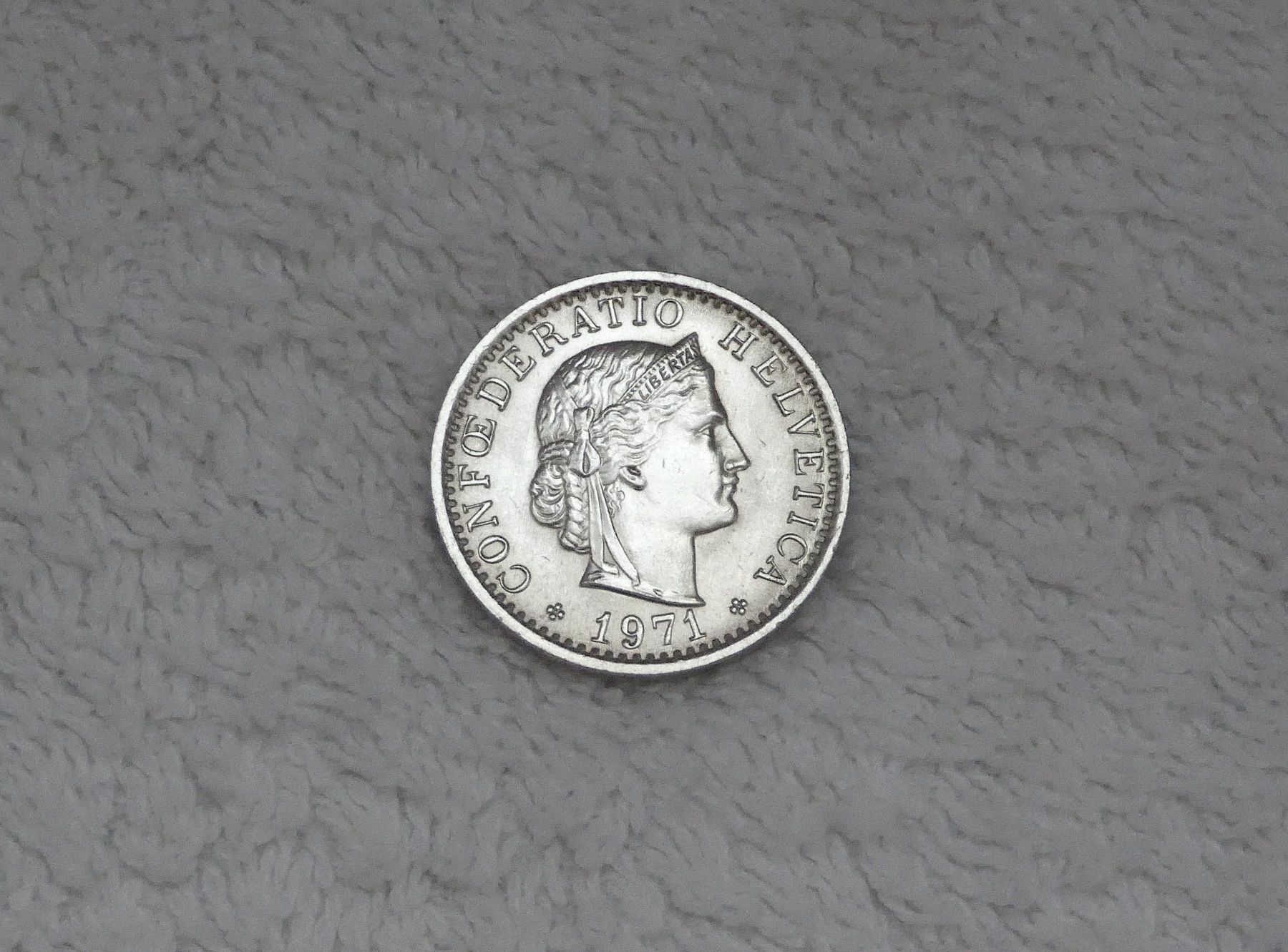 Tutti le monete: 20 centimes/rappen 1971 – Usato da Nyon venduto da Ilmi09