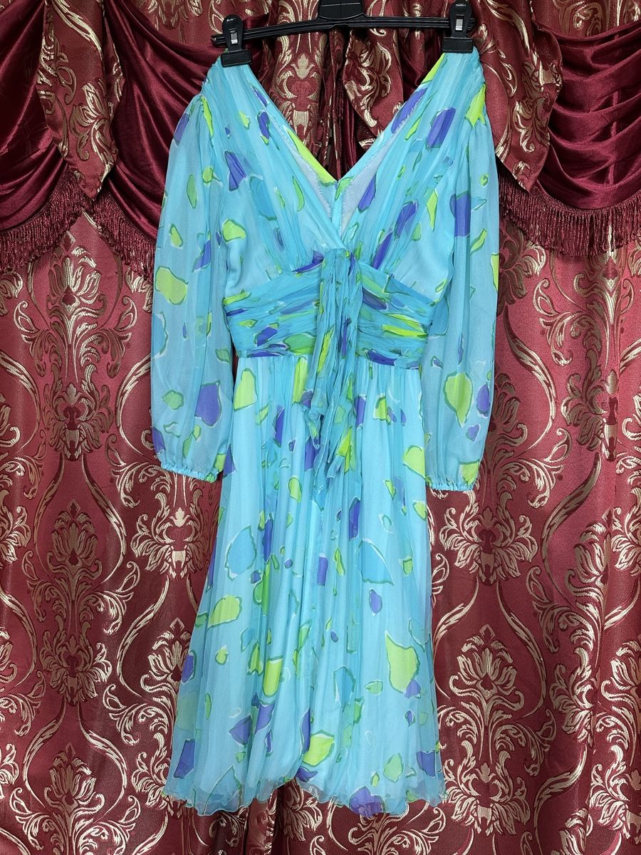 Kleider: Designer Sommer Kleid, handgenäht, S, türkis – Gebraucht aus Zollikon von into-the-west 2