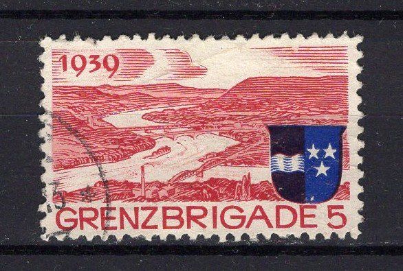 Vignette autostradali: M101  /  GRENZBRIGADE 5 1939 – Usato da Ste-Croix venduto da MONT-TAGNAC