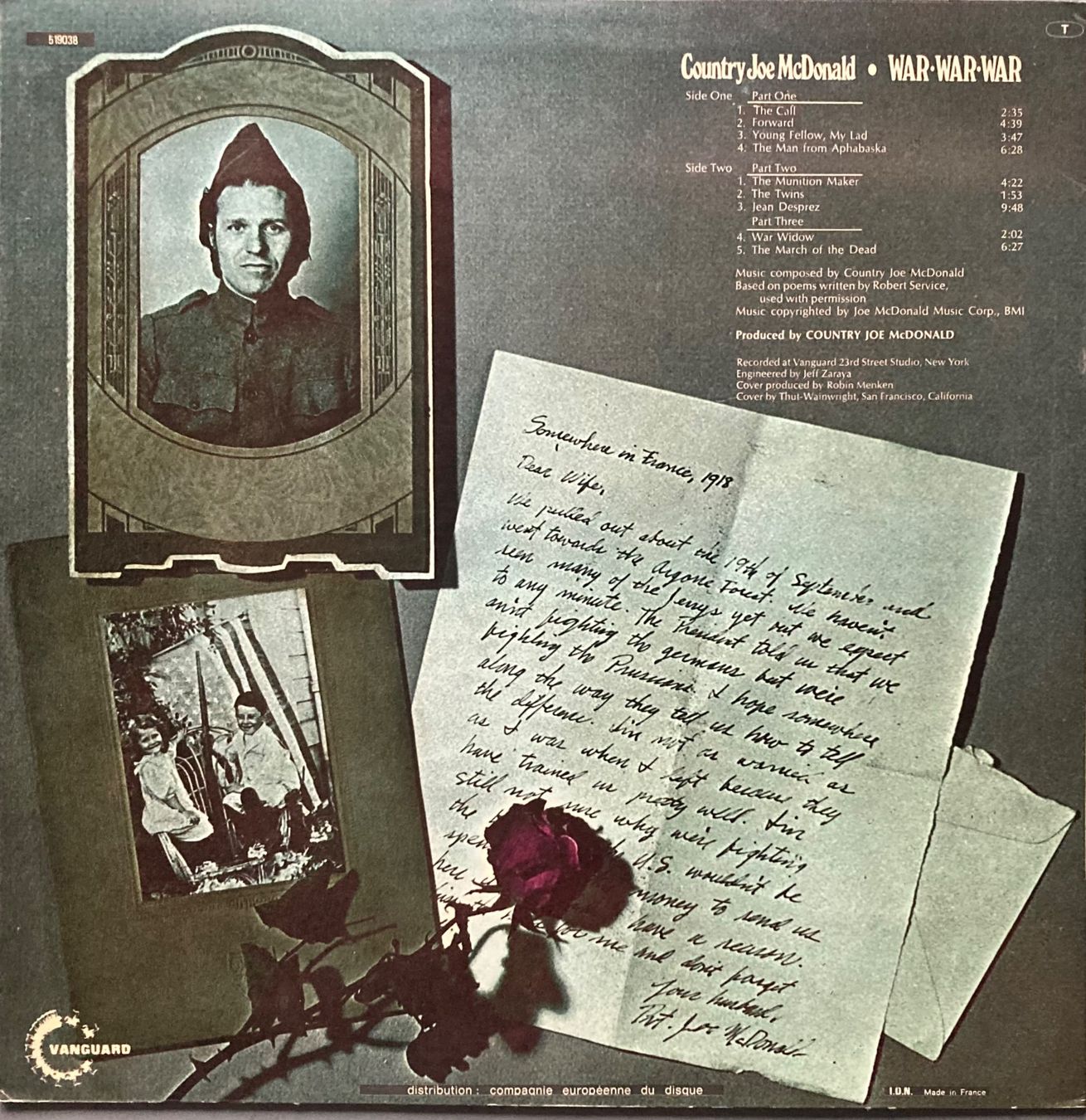 Dischi in vinile: COUNTRY JOE MCDONALD - WAR WAR WAR – Usato da Poliez-Pittet venduto da Newtown-Records 1