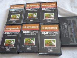 7x Musikkassetten EMI Hi Dynamic  -Top Zustand Vintage