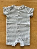 H&M Babybody Gr 74, mit hellblauen Streifen
