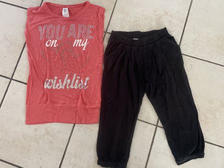 C&A Sommer Set Gr. 134/140, T-Shirt und Caprihose